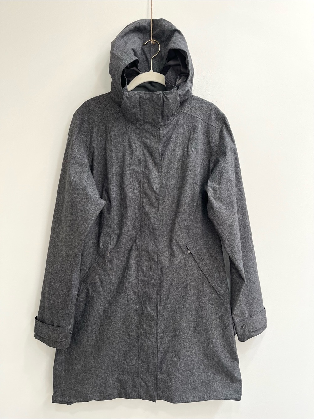 Patagonia Vosque 3-In-1 Parka Outer Shell Coat Charcoal Gray Woman’s Size Large